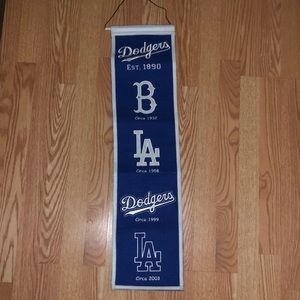 Los Angeles Dodgers felt banner - Like New